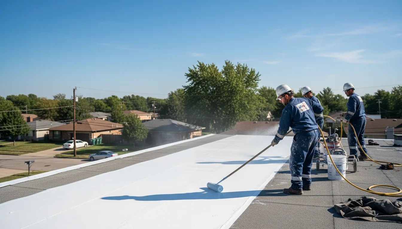 Commercial roof coating in Hollow Rock, TN near me